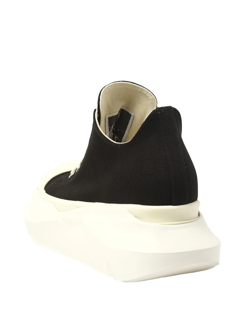Rick Owens DRKSHDW Abstract denim sneakers Zwart