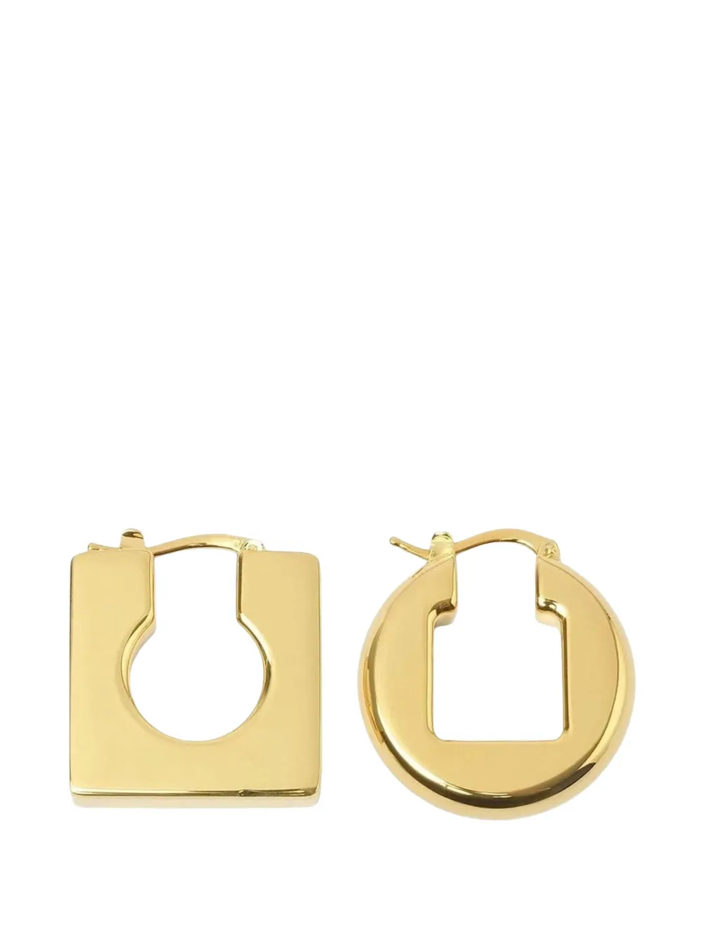 Jacquemus Les Boucles Rond Carre earrings - Oro