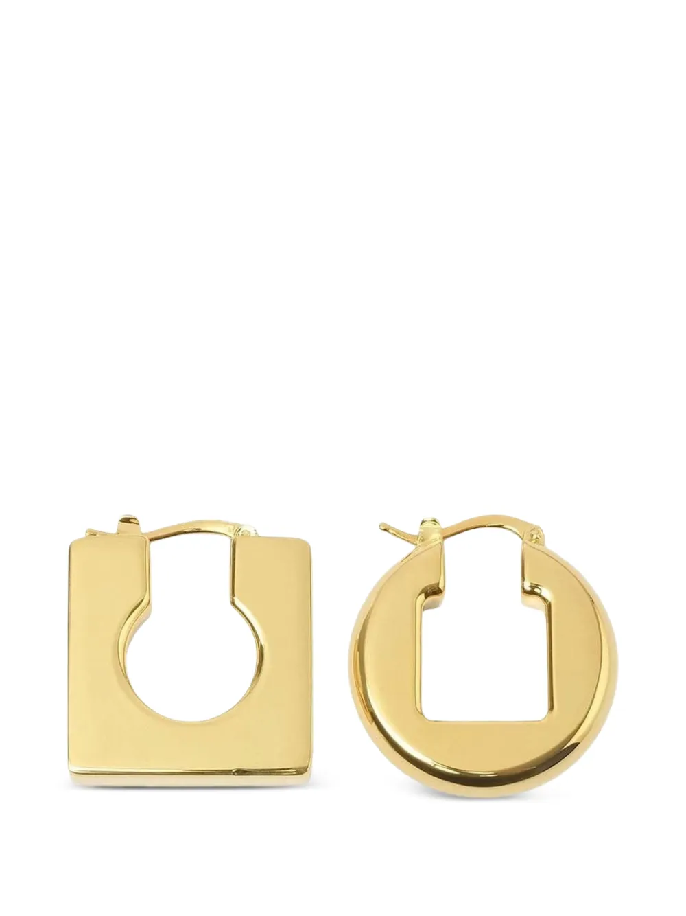 Jacquemus Les Boucles Rond Carre earrings - Oro