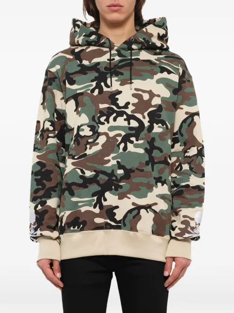 Mastermind Japan camo-print logo-embroidered hoodie
