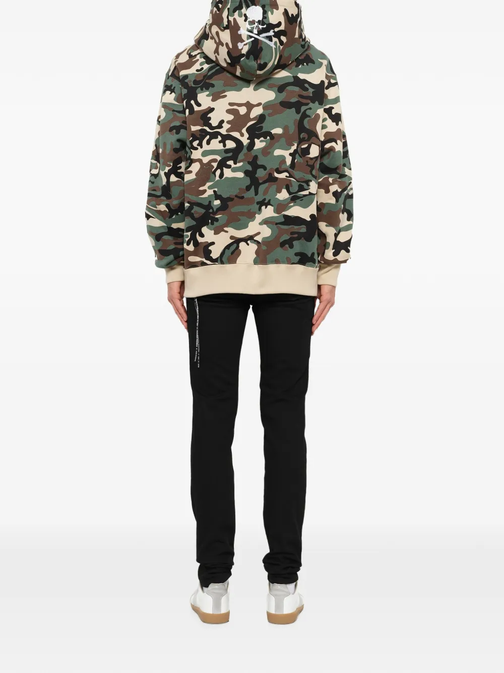Mastermind Japan camo-print logo-embroidered hoodie Groen