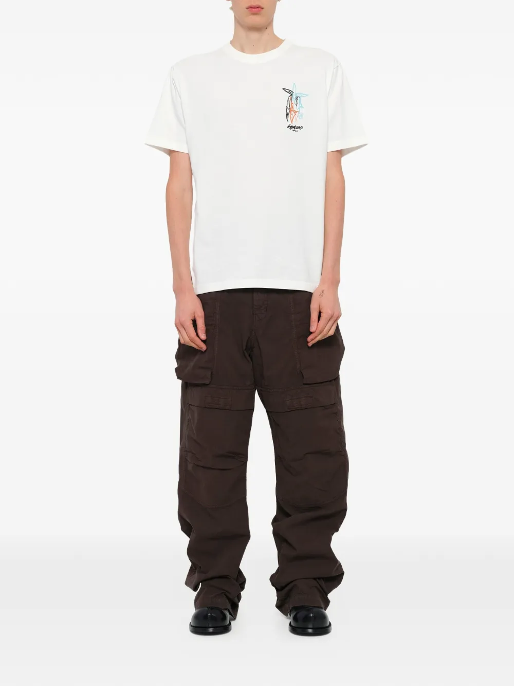 Kenzo x Futura 2000 T-shirt met grafische print Wit