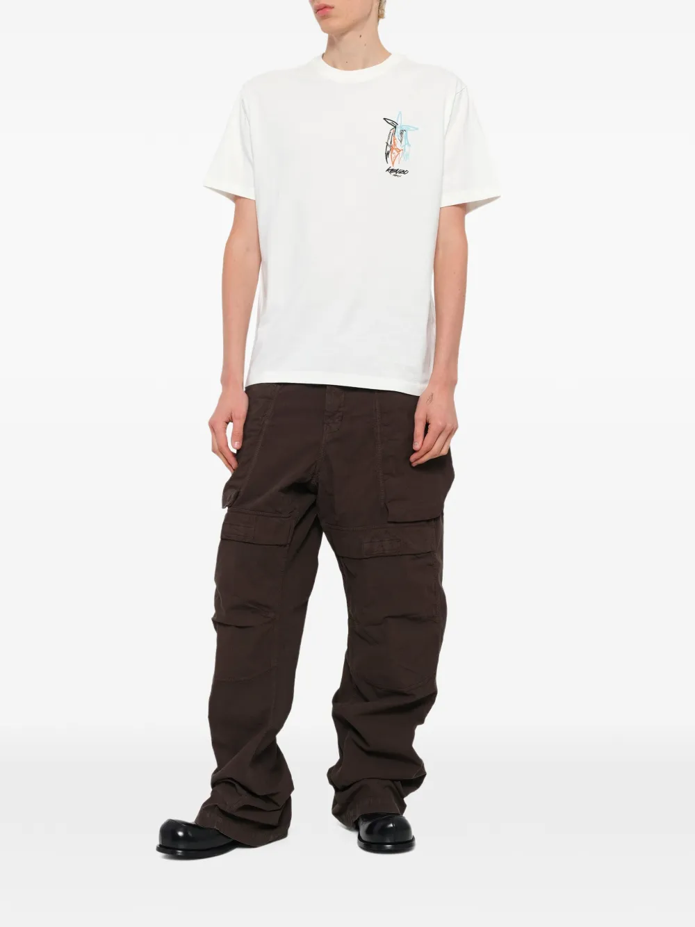 Kenzo x Futura 2000 T-shirt met grafische print Wit