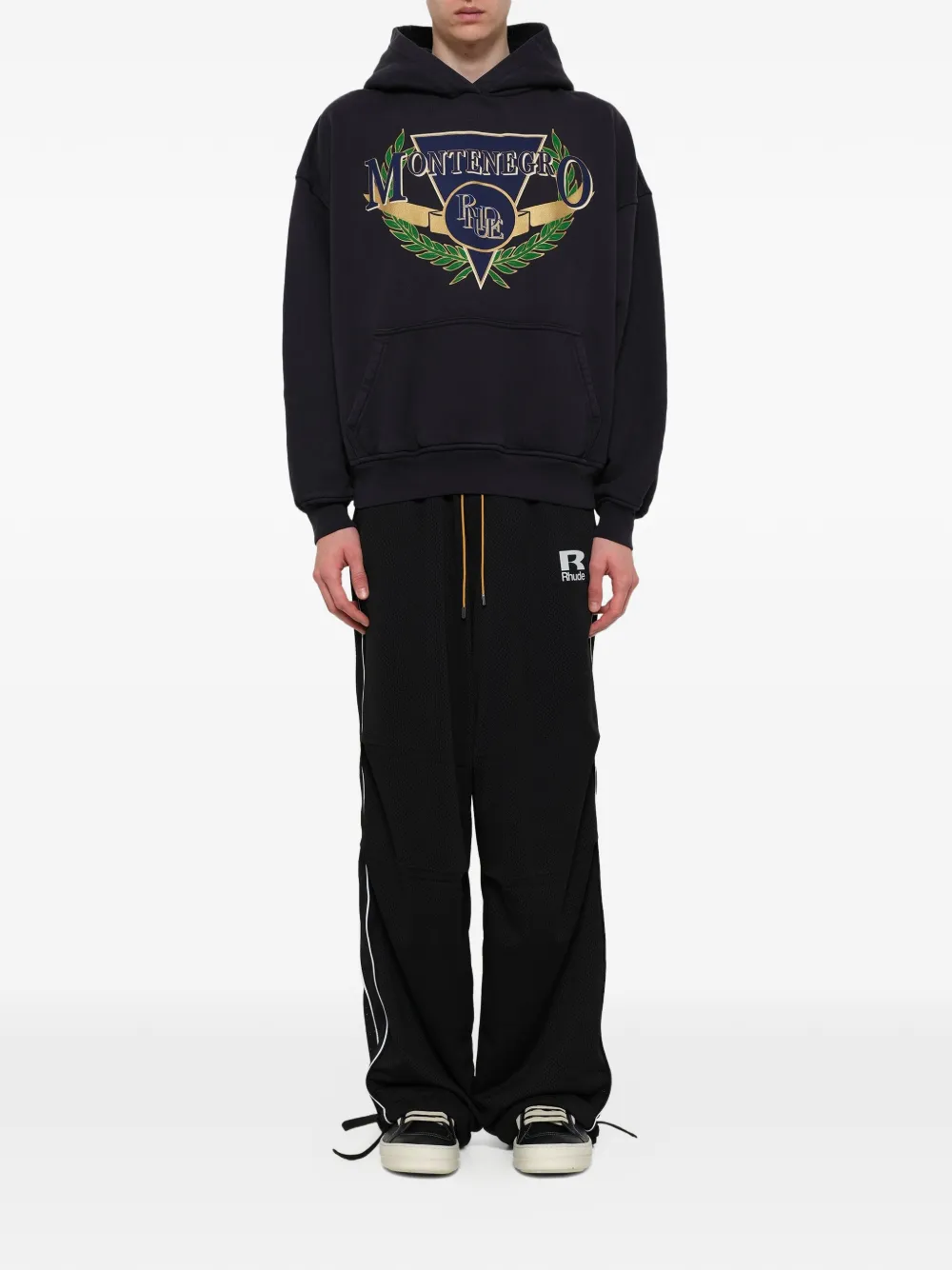 RHUDE Montenegro hoodie met grafische print Blauw