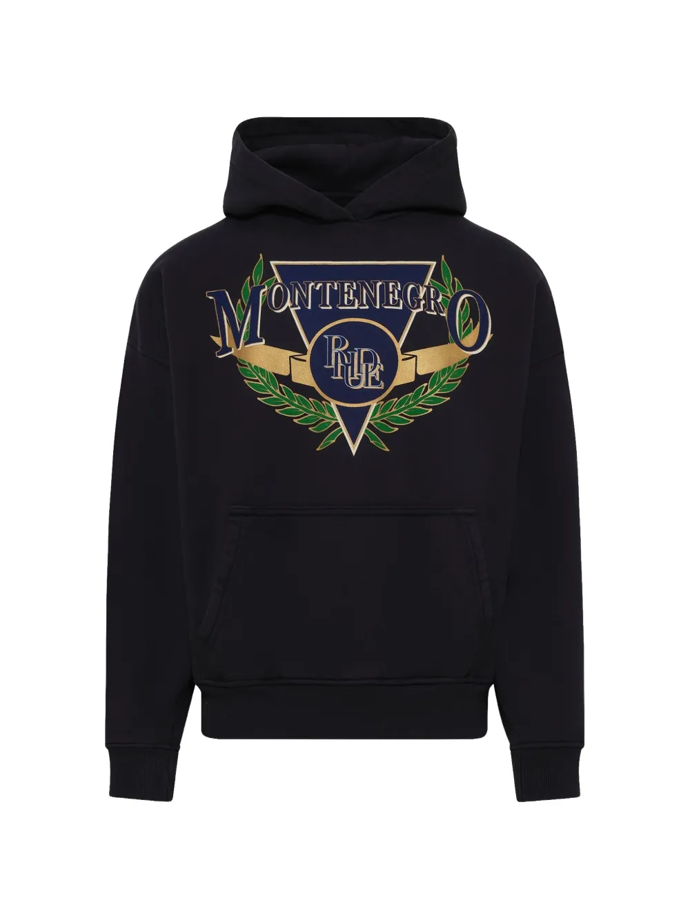 RHUDE Montenegro graphic-print hoodie - Blue