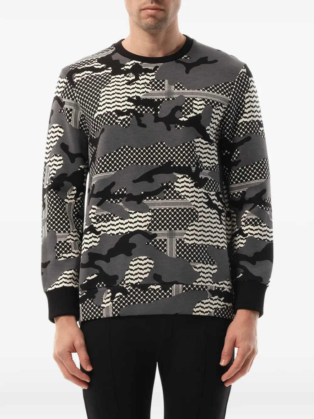 Neil Barrett camouflage-print sweatshirt - Grigio