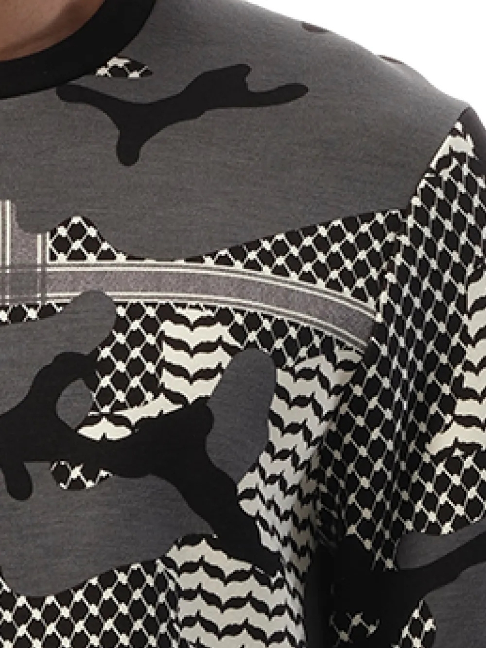 Neil Barrett Sweater met camouflageprint Grijs