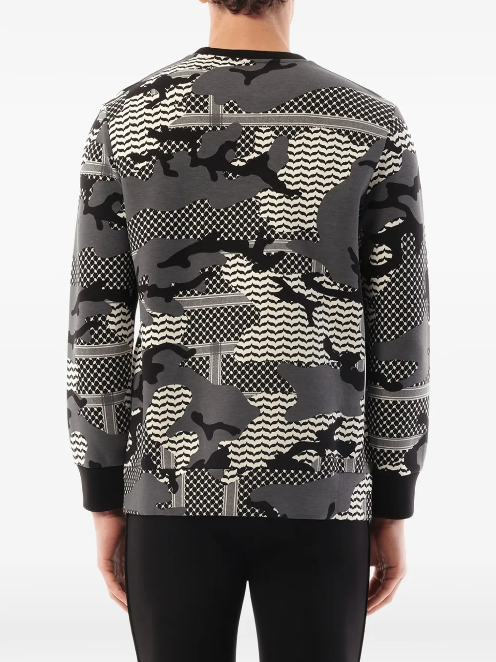 Neil Barrett Sweater met camouflageprint Grijs