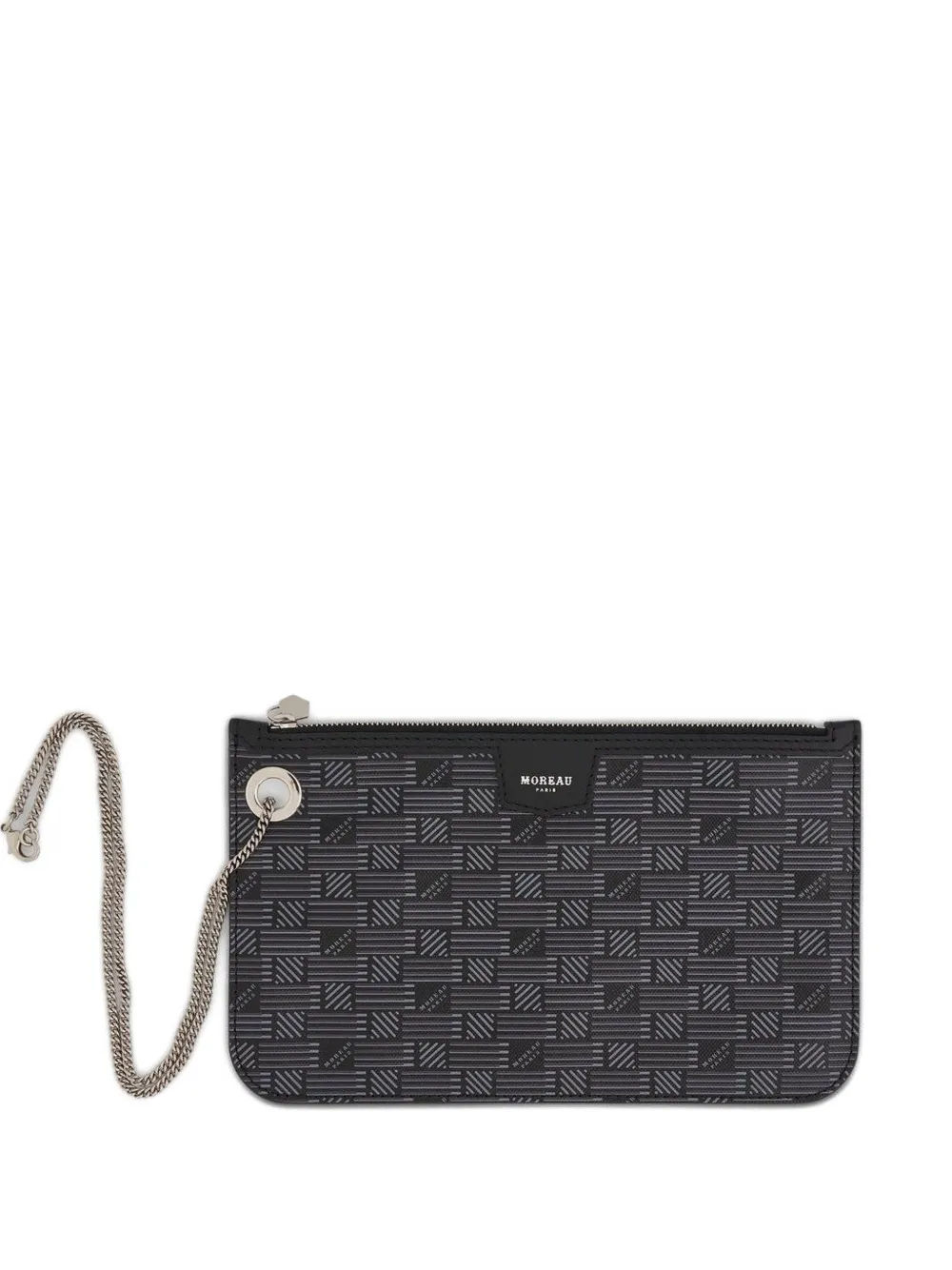 Moreau Saint Tropez Marina signature-motif pouch - Nero