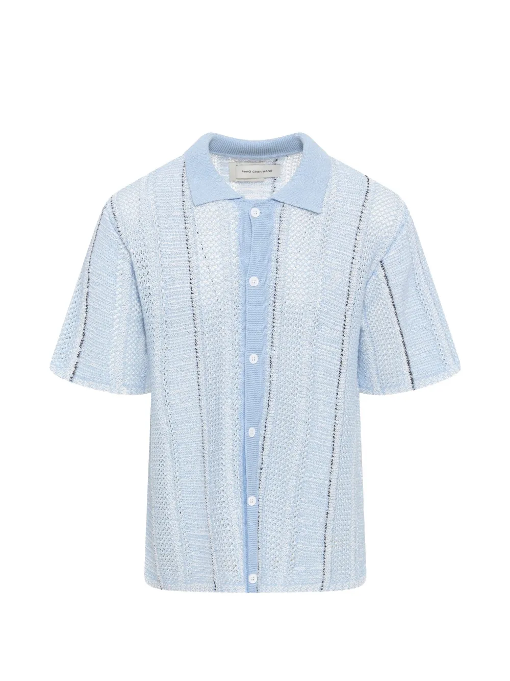 Feng Chen Wang knitted shirt - Blau