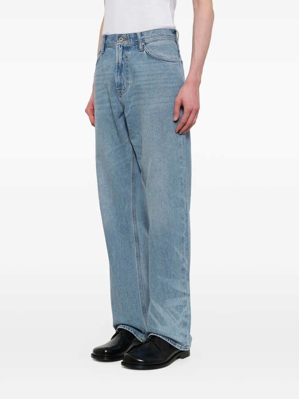 Feng Chen Wang x Lee straight jeans Blauw