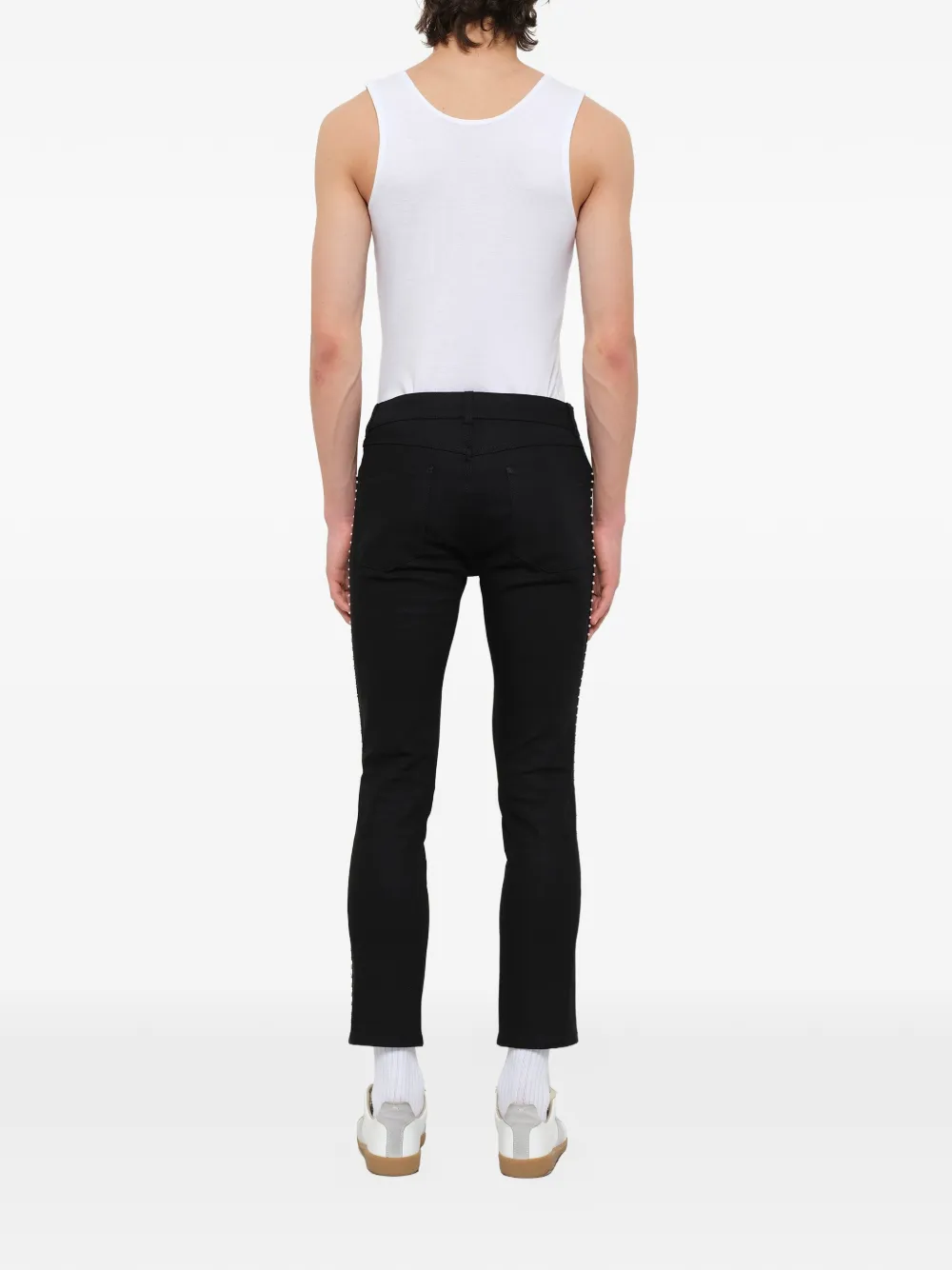 Alexander McQueen Broek verfraaid met studs Zwart