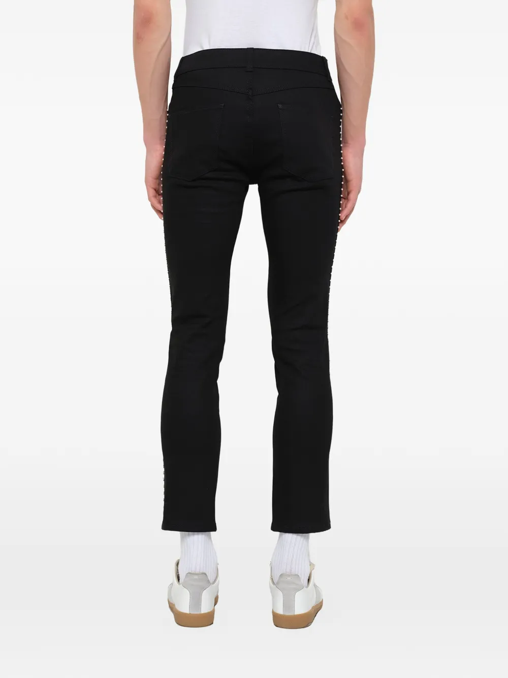 Alexander McQueen Broek verfraaid met studs Zwart