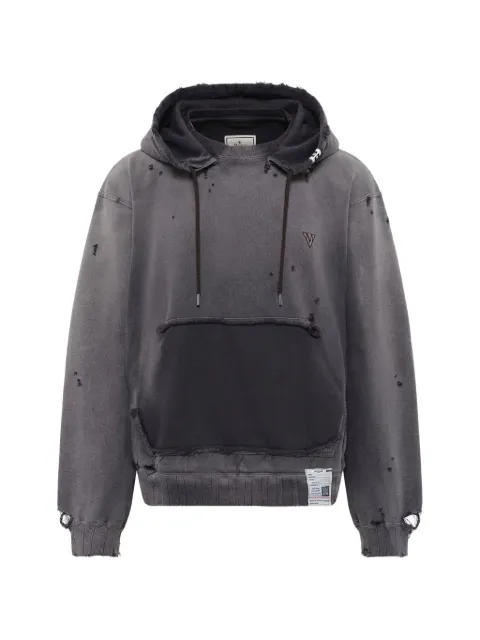 Maison MIHARA YASUHIRO sun-faded distressed hoodie