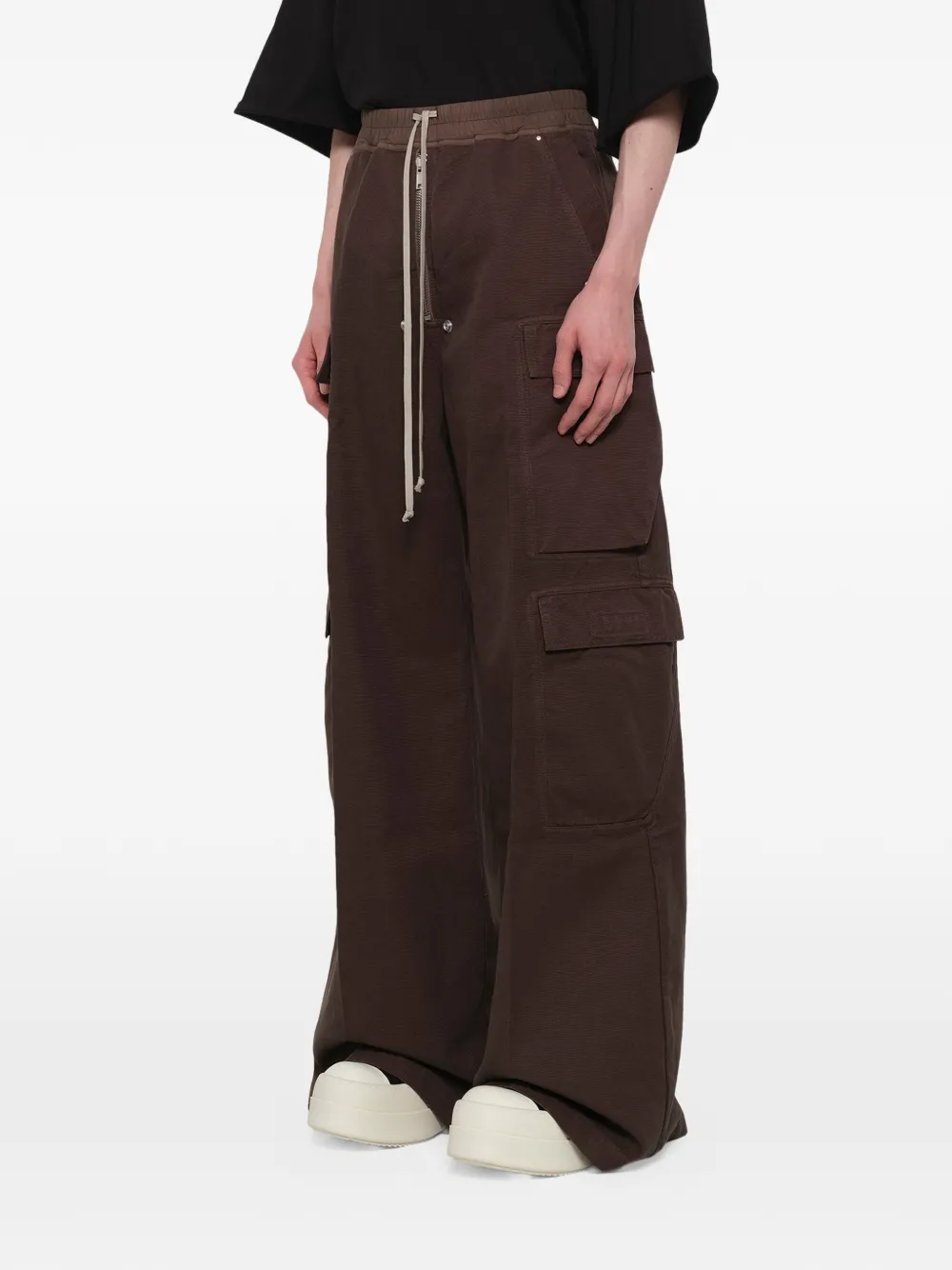 Rick Owens DRKSHDW Double Cargo Jumbo Belas jeans met wijde pijpen Bruin