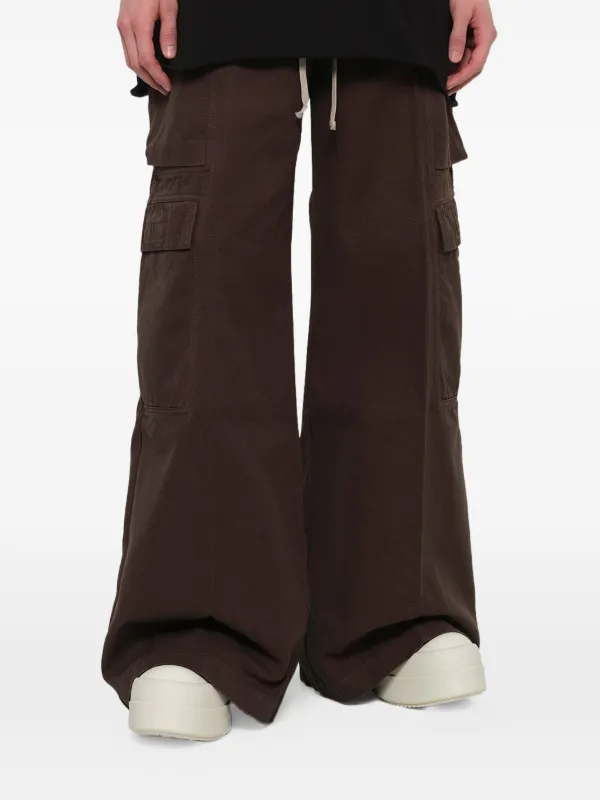 Rick Owens DRKSHDW Double Cargo Jumbo Belas wide-leg Pants | Brown