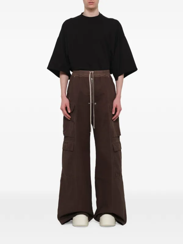 Rick Owens DRKSHDW Double Cargo Jumbo Belas wide-leg Pants | Brown