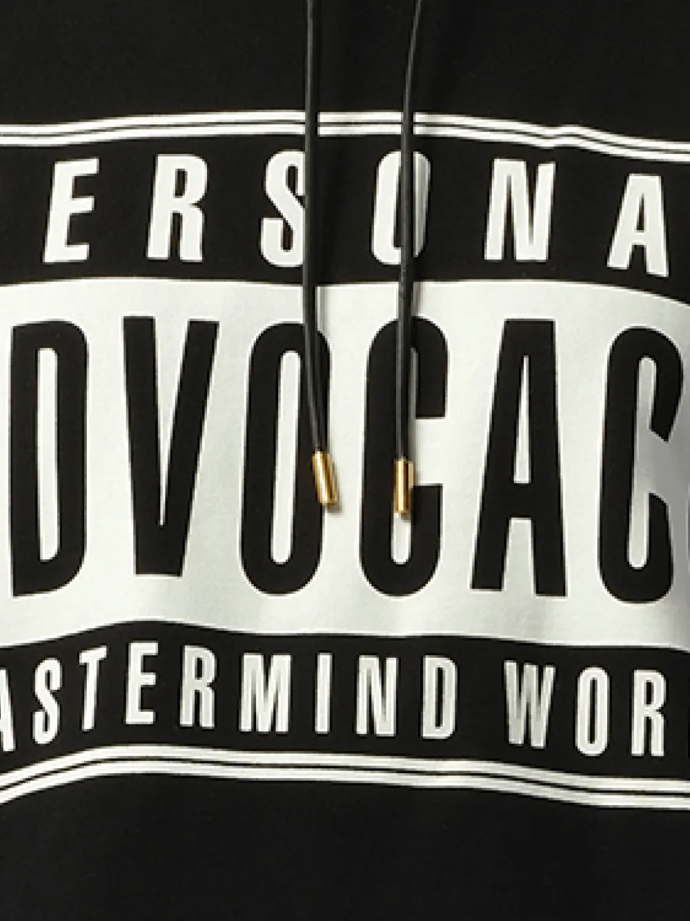 Mastermind Japan Hoodie met logoprint en trekkoord Zwart