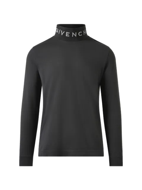 Givenchy logo刺绣高领T恤