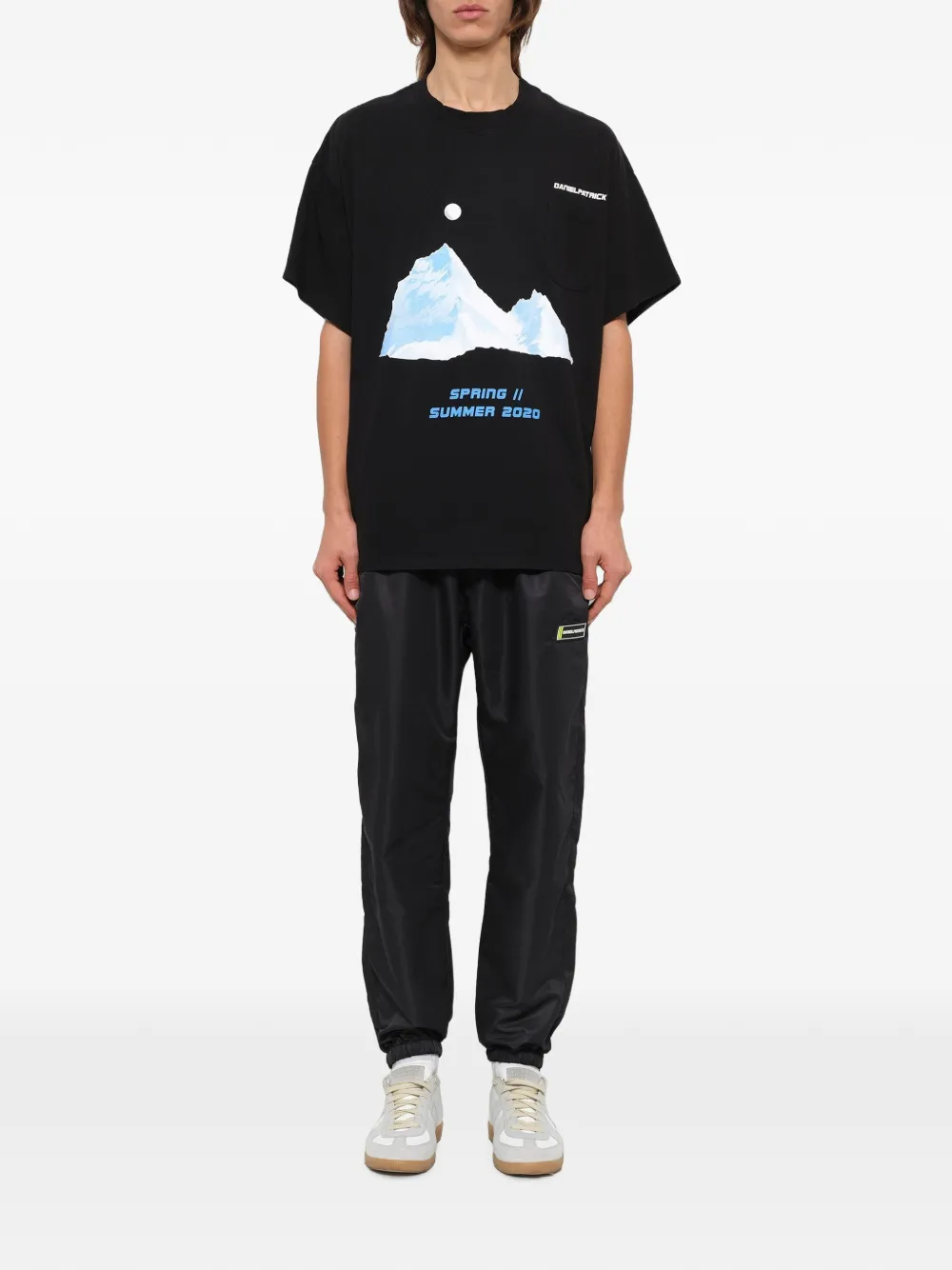 Daniel Patrick T-shirt met borstzak Zwart