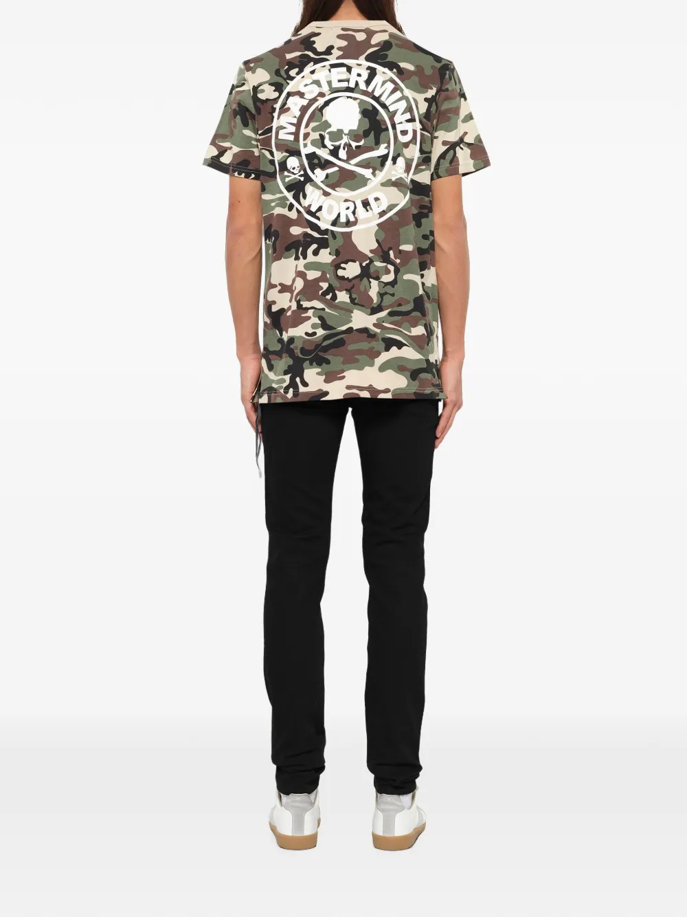 Mastermind Japan logo-print camouflage-pattern T-shirt Groen