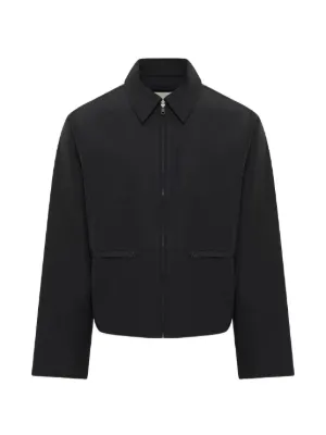 LEMAIRE ZIPPED BLOUSON ブラック LEMAIRE zip-up Blouson Jacket | Grey | FARFETCH CA
