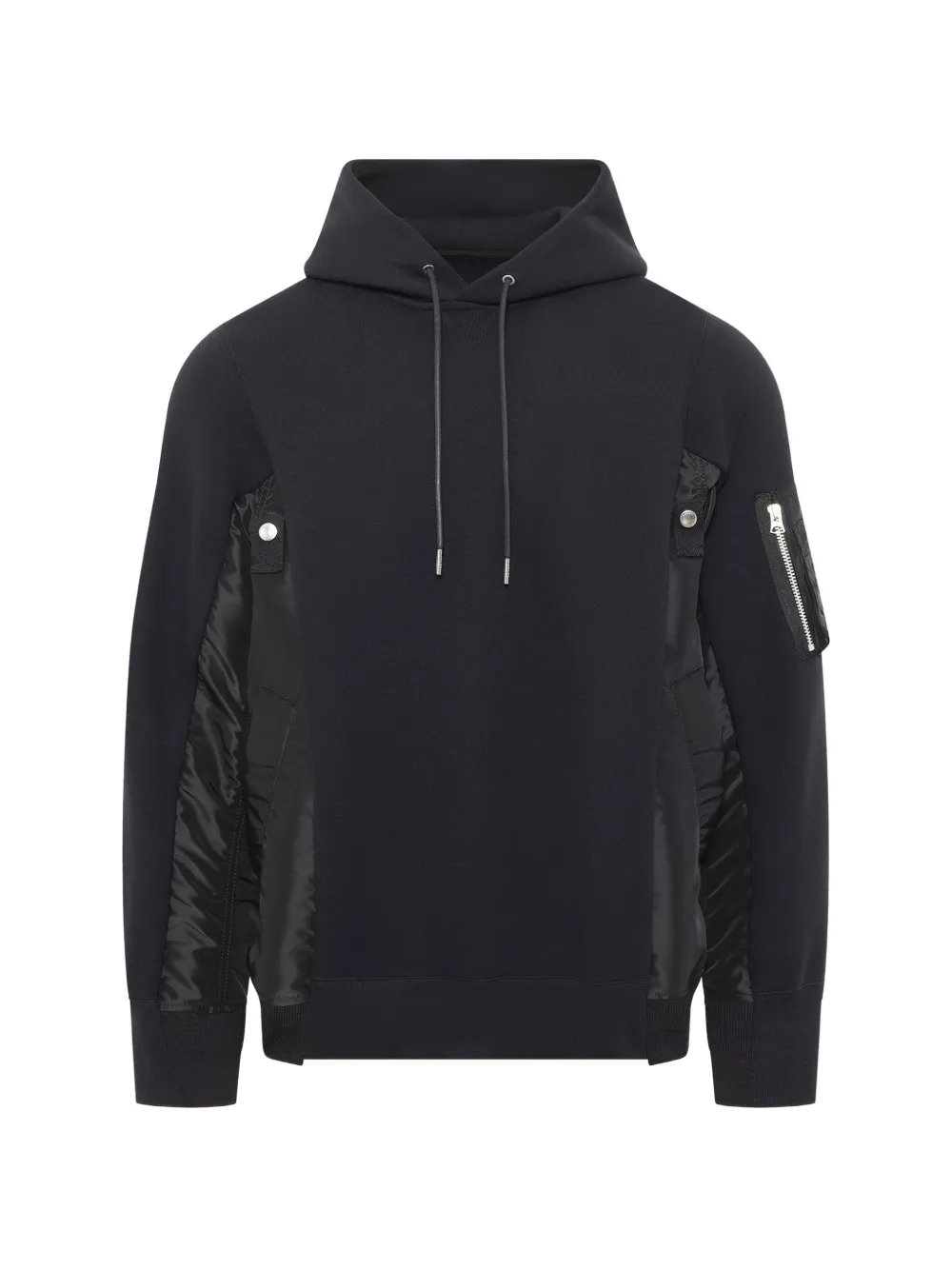 sacai Sponge Sweat twill hoodie - Schwarz