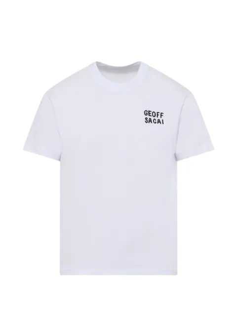 sacai x Geoff Mcfetridge embroidered T-shirt