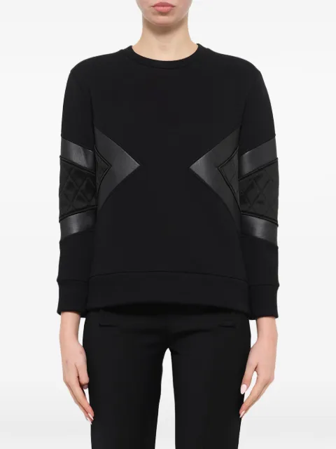 Neil Barrett quilted panelled sweatshirt