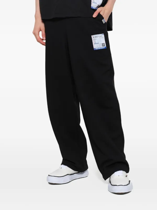 値引き可Maison MIHARA YASUHIRO Sweat Pants Maison MIHARA YASUHIRO logo-patch Sweat Pants | Black | FARFETCH