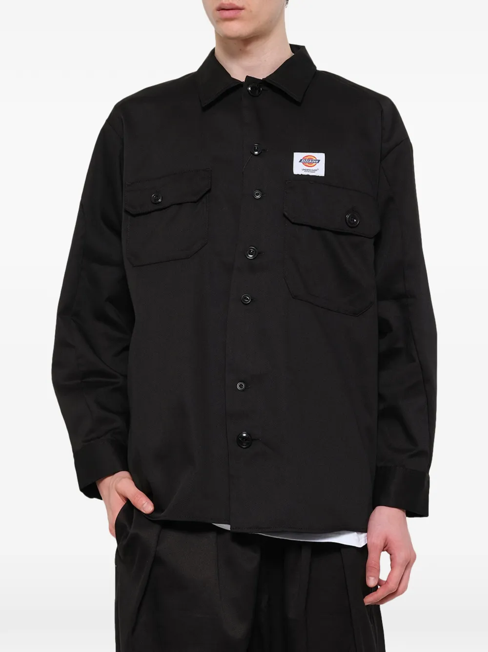 Undercover x Dickies overhemd met klepzak Zwart