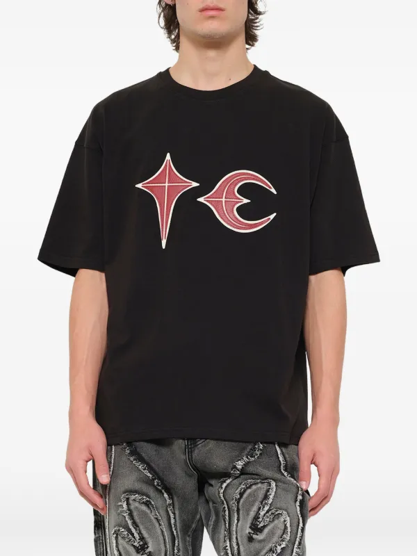 THUG CLUB Rock graphic-print Oversized T-shirt | Black | FARFETCH