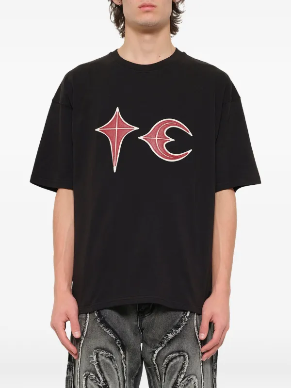 THUG CLUB Rock graphic-print Oversized T-shirt | Black | FARFETCH
