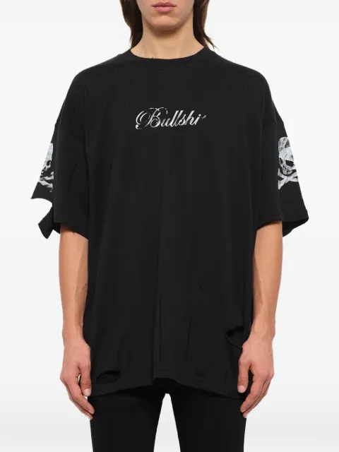 Mastermind Japan distressed skull-print T-shirt