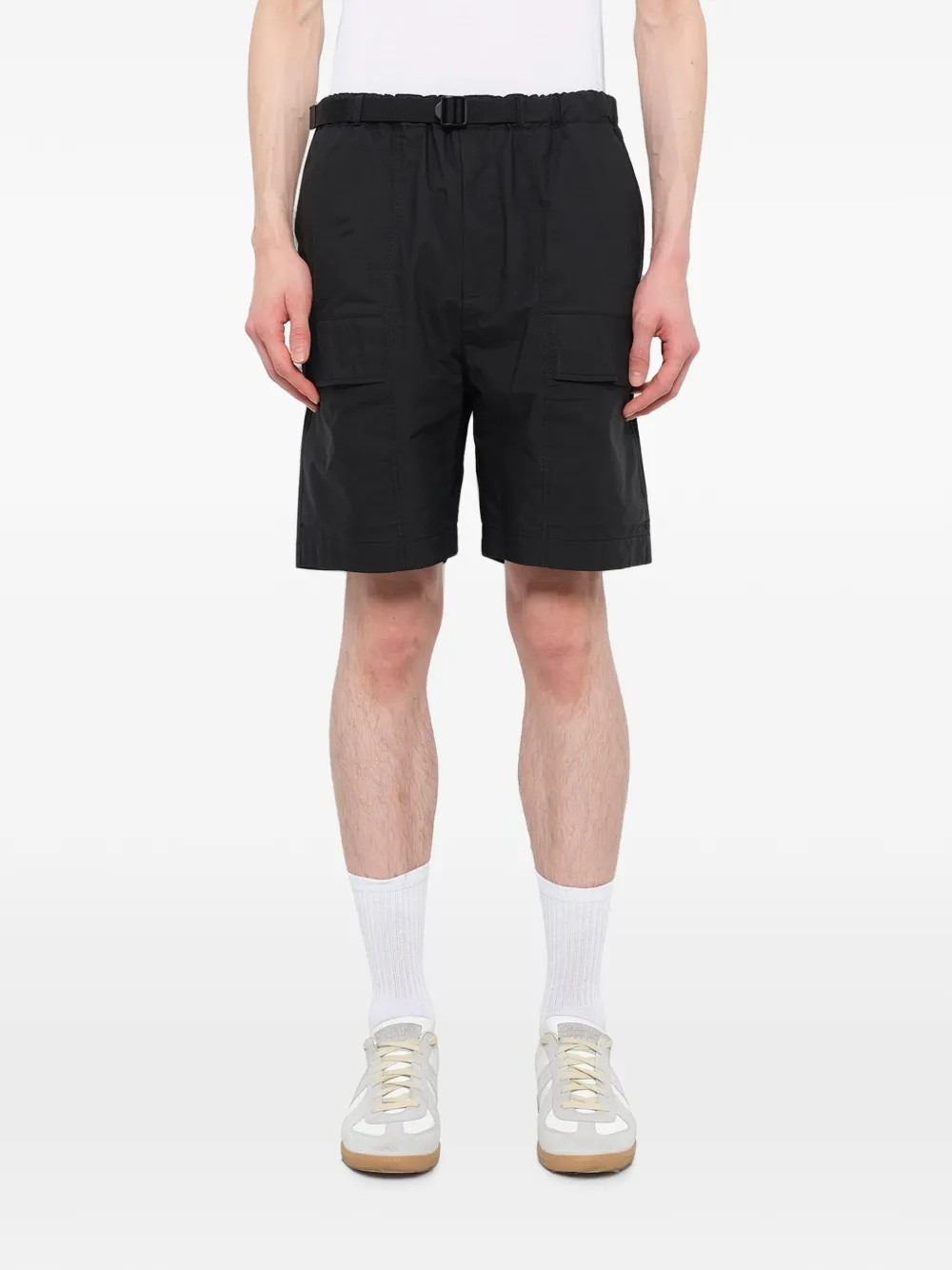 Juun.J belted cargo shorts - Nero