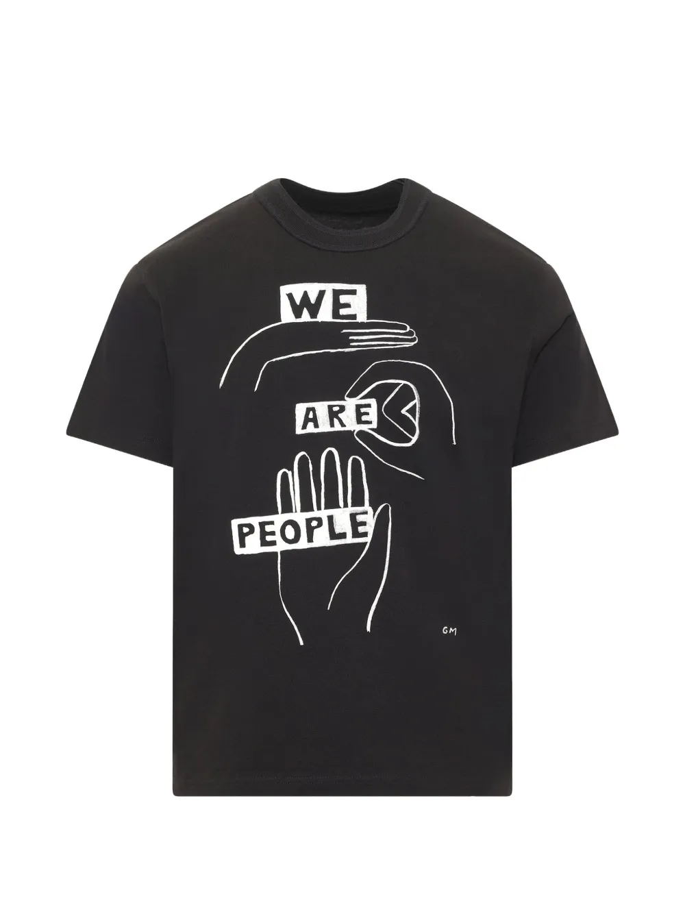 sacai x Geoff McFetridge graphic-print T-shirt - Schwarz