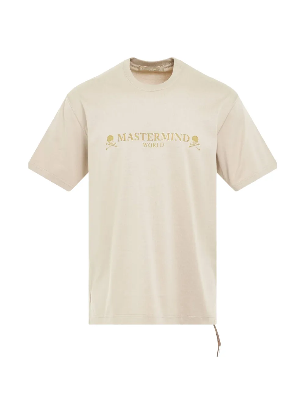 Mastermind Japan logo-print skull-print t-shirt - Nude