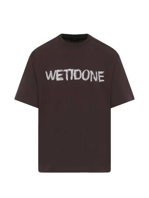 We11done logo-painted T-shirt