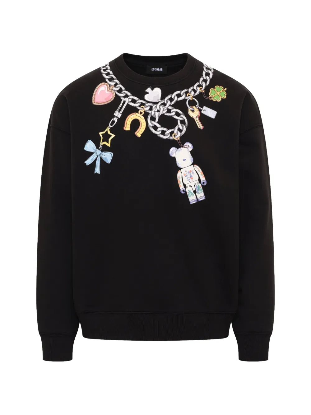 EGONlab. Bearbrick print sweatshirt - Nero