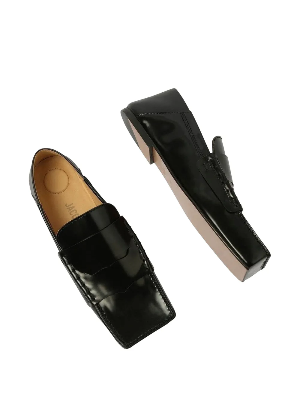 Jacquemus Les Moccasins Carre loafers Zwart