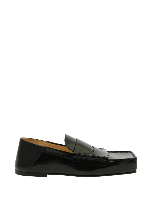 Jacquemus Les Moccasins Carre Loafers in Black