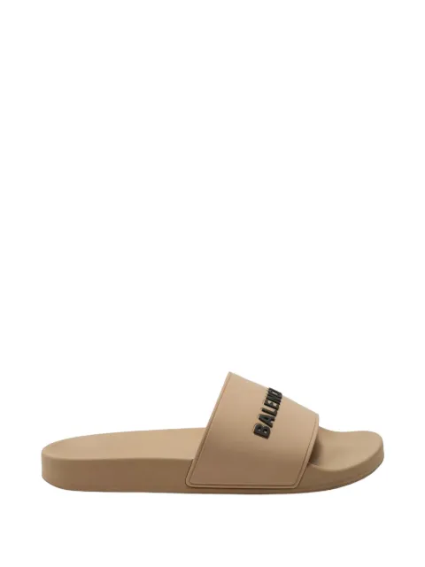 Balenciaga Pool logo-print slide sandals