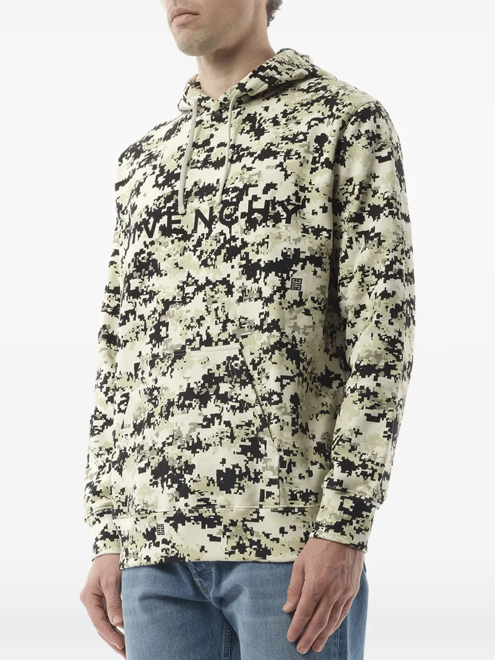 Givenchy Hoodie met camouflageprint Beige