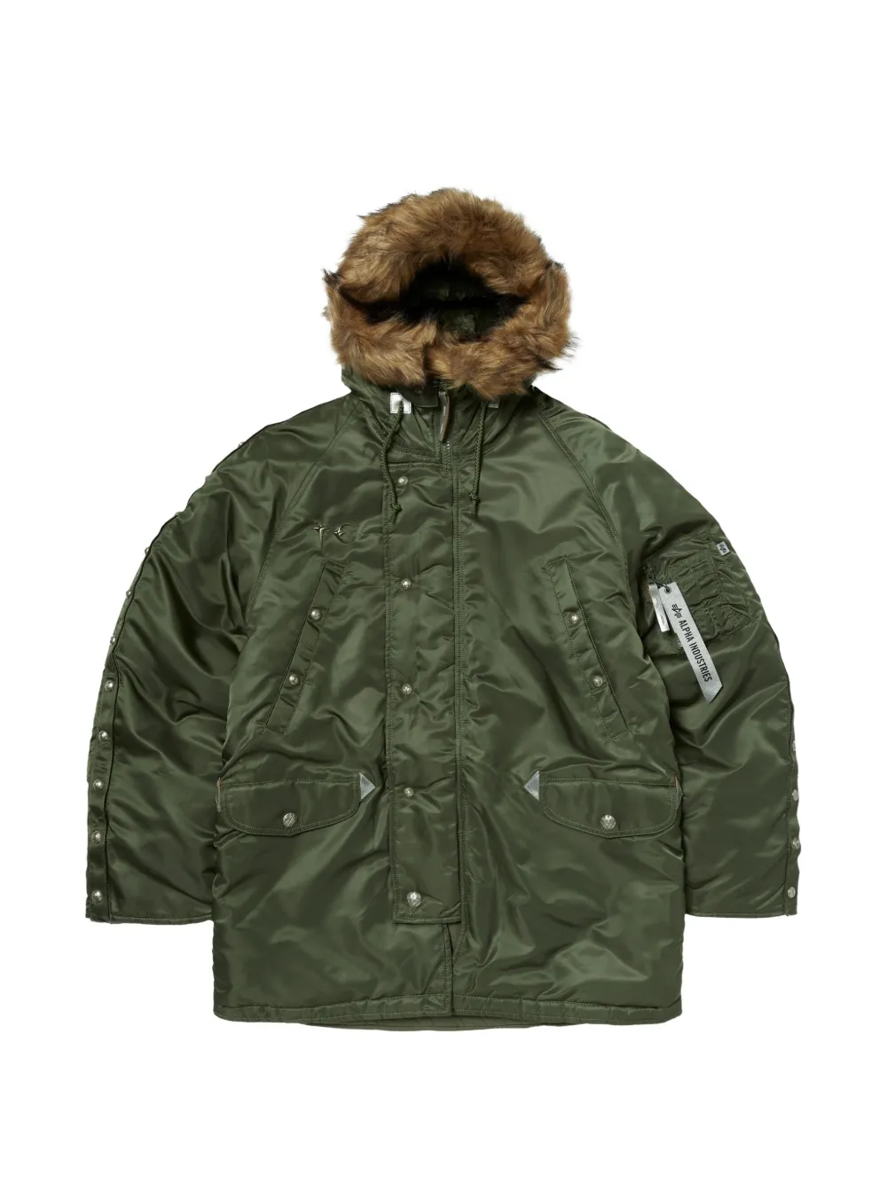 THUG CLUB x Alpha Industries N-3B parka - Verde
