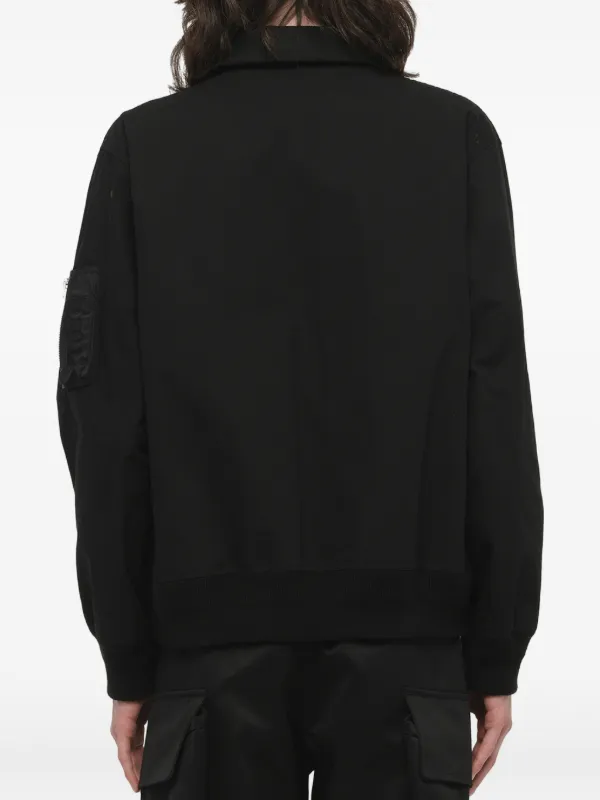 Sacai リップストップ ジャケット | ブラック | FARFETCH JP