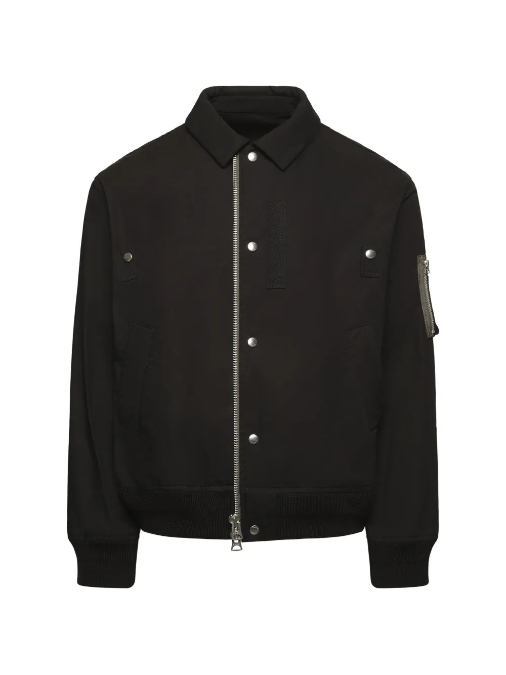 sacai ripstop blouson jacket - Black
