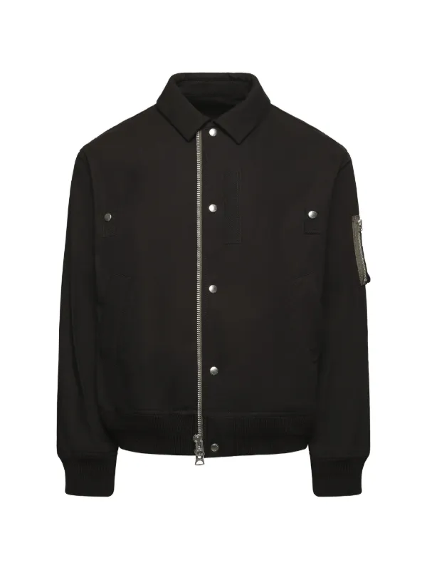 Sacai リップストップ ジャケット | ブラック | FARFETCH JP
