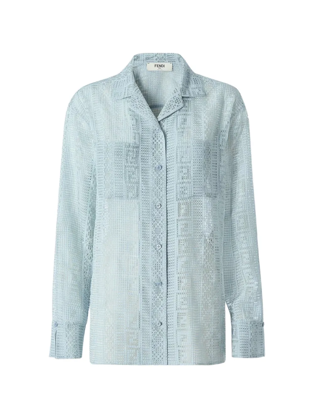 FENDI FF motif shirt - Blau