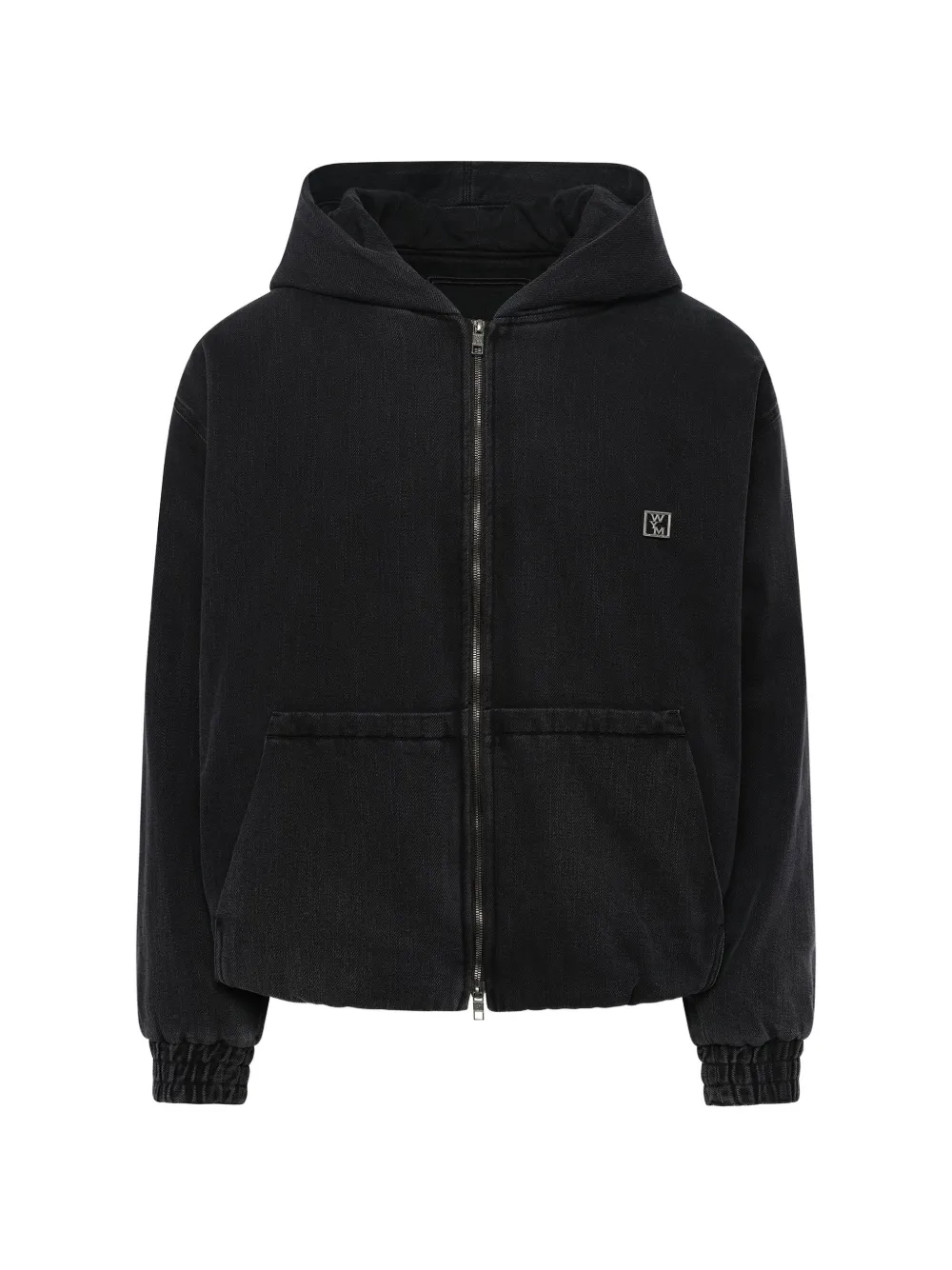 Wooyoungmi dyed denim hoodie - Black