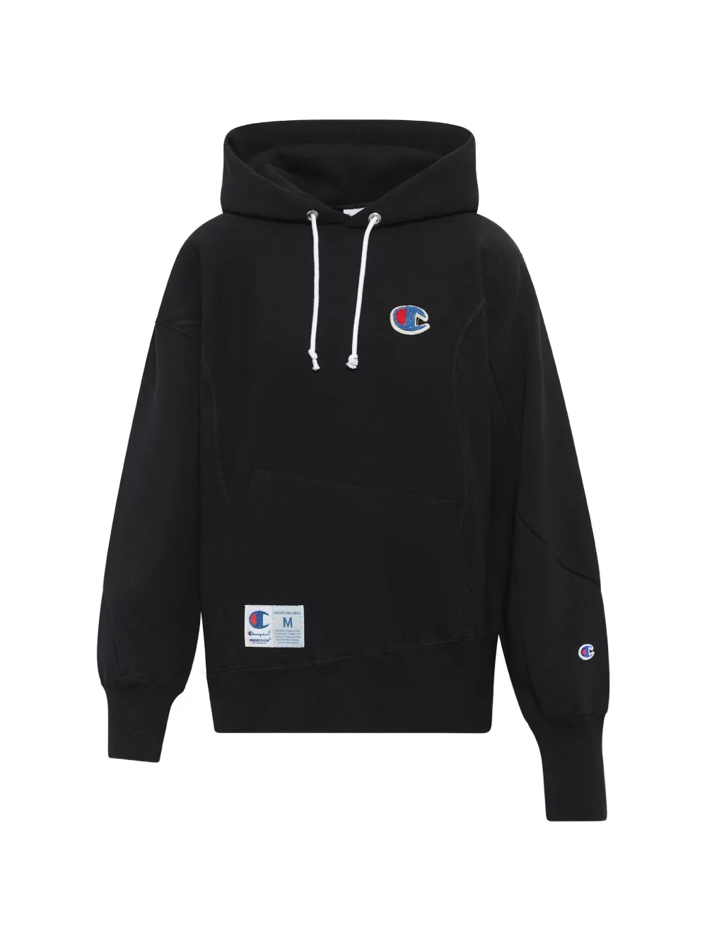 Undercover x Champion logo-patch hoodie - Schwarz